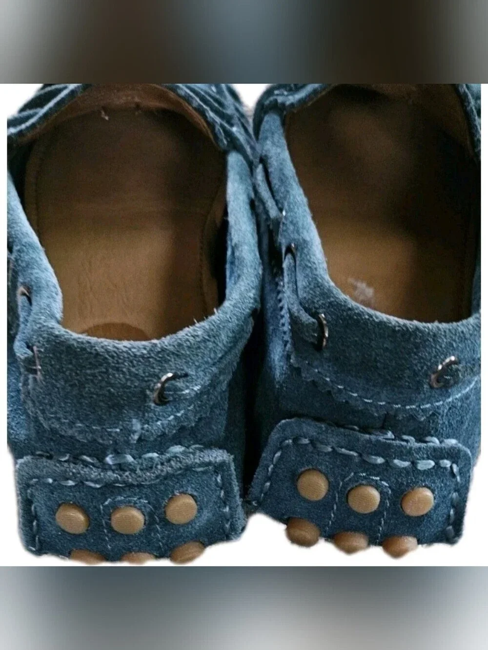 Coach Forest Green Suede Tassel Driving Moccasins Loafers NWOT Women's 5.5